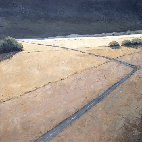 Akimbo | Oil And Acrylic Painting in Paintings by Alison Haley Paul | SingleThread Farm - Restaurant - Inn in Healdsburg. Item made of canvas & synthetic