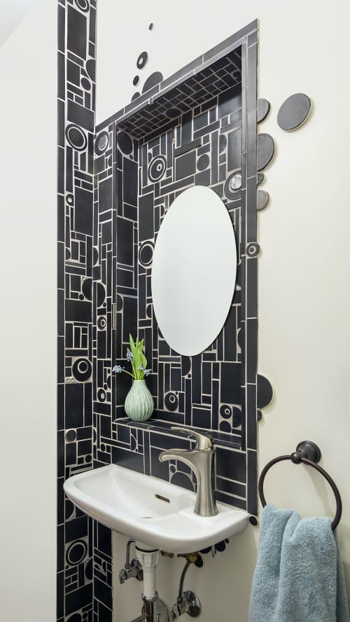 Mosaic tile backslash | Art & Wall Decor by Stacia Goodman Mosaics. Item composed of stone