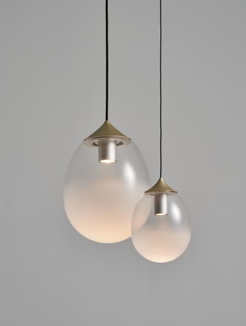 Mist LED Pendant S / L | Pendants by SEED Design USA. Item composed of steel and glass