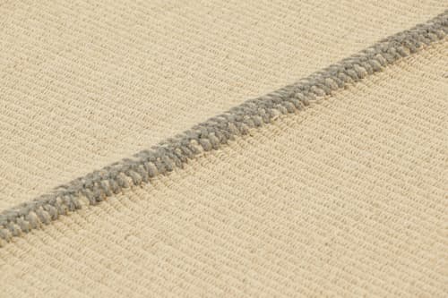 Rug & Kilim’s Contemporary Kilim in Gray and Cream White | Area Rug in Rugs by Rug and Kilim