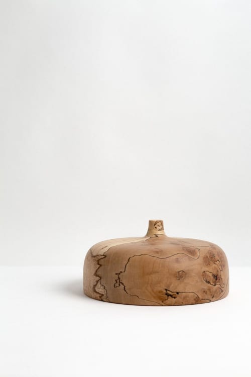 Medium Nia vase in spalted beech | Vases & Vessels by Whirl & Whittle | Pooja Pawaskar. Item made of wood