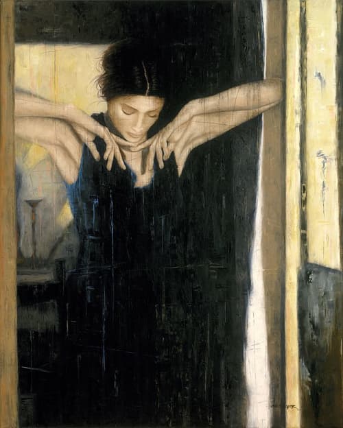 Erica Hopper "Adore" | Oil And Acrylic Painting in Paintings by YJ Contemporary Fine Art | YJ Contemporary Fine Art in East Greenwich. Item composed of canvas