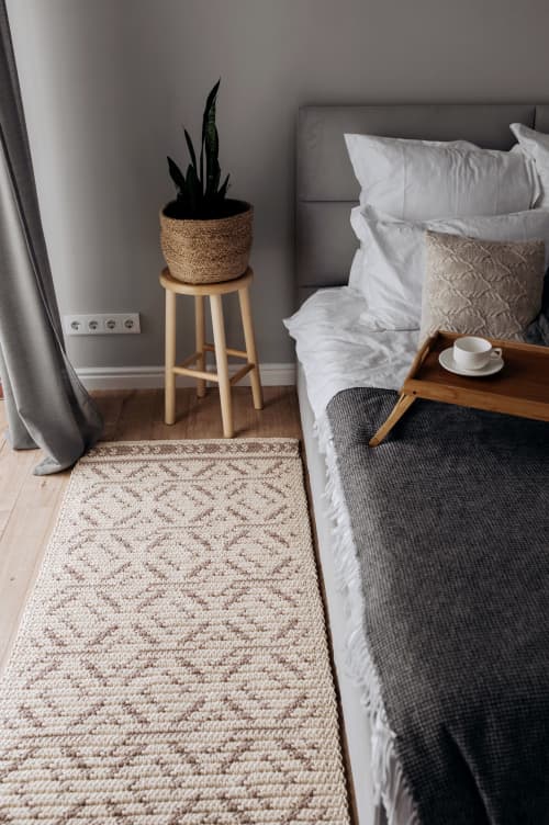 Rhombus Сarpet | Runner Rug in Rugs by Chasha Home. Item made of fabric with fiber