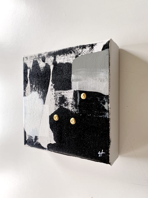 SOLD MINI Modern Abstract Original Art | Oil And Acrylic Painting in Paintings by NAMYOONSOO ART. Item made of canvas with synthetic works with minimalism style