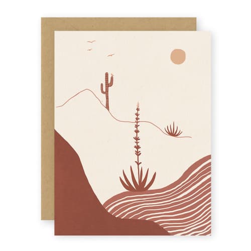 Desert Afternoon Card | Gift Cards by Elana Gabrielle. Item composed of paper