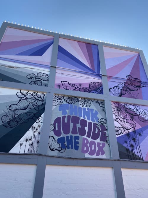 Think Outside the Box by Everyday Hooray at Livermore Mural Festival