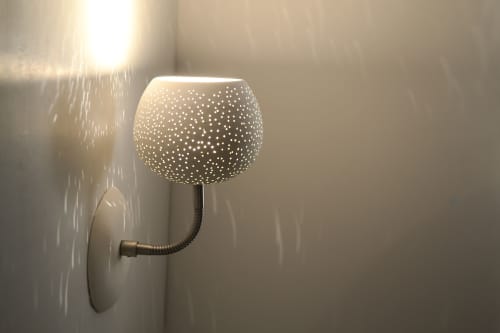 Claylight Sconce | Sconces by lightexture. Item composed of ceramic