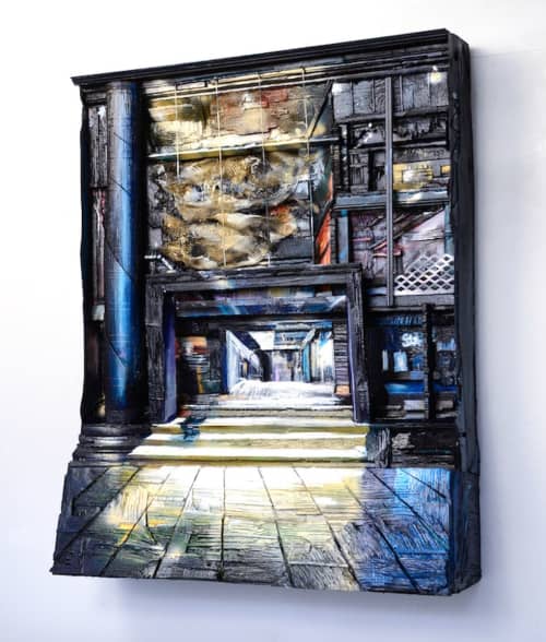 "Discovery" | Oil And Acrylic Painting in Paintings by Heather Kocsis. Item made of wood & synthetic