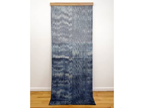 Indigo Stream II | Tapestry in Wall Hangings by Jessie Bloom Studio. Item works with boho & japandi style