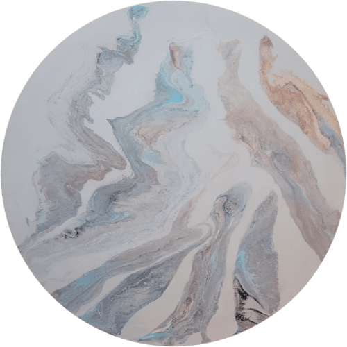 Soft Love - Original Acrylic Painting on Wood | Oil And Acrylic Painting in Paintings by Swann Freslon. Item compatible with minimalism and mid century modern style