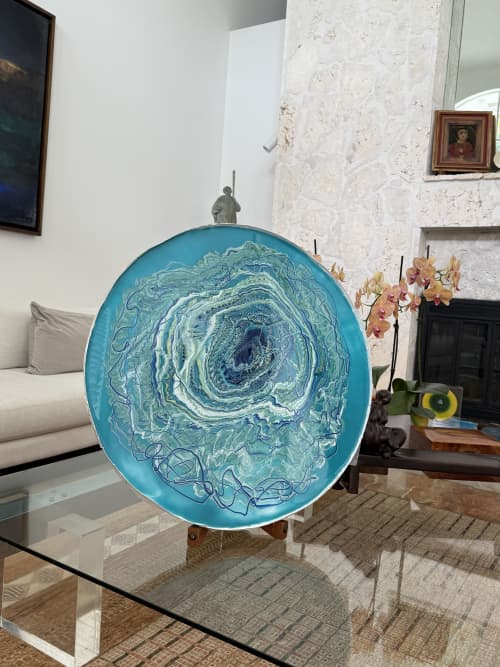Round Abstract Wall Art | Ornament in Decorative Objects by Wall Art Object by Betti Brillembourg. Item compatible with modern and urban style