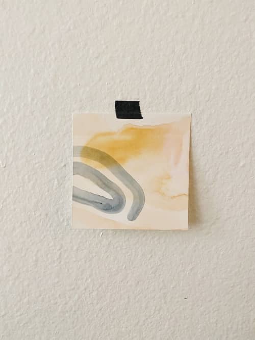 Mini #4 | Watercolor Painting in Paintings by Quinn Dimitroff. Item made of paper
