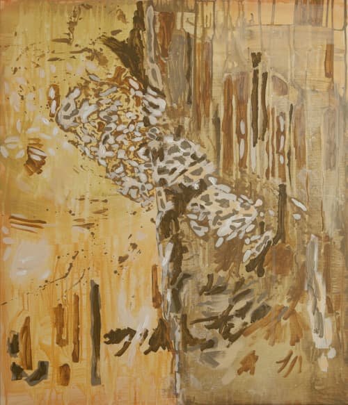 A Quiet Flight Over Summer | Oil And Acrylic Painting in Paintings by PUGMATIK. Item made of canvas compatible with boho and contemporary style