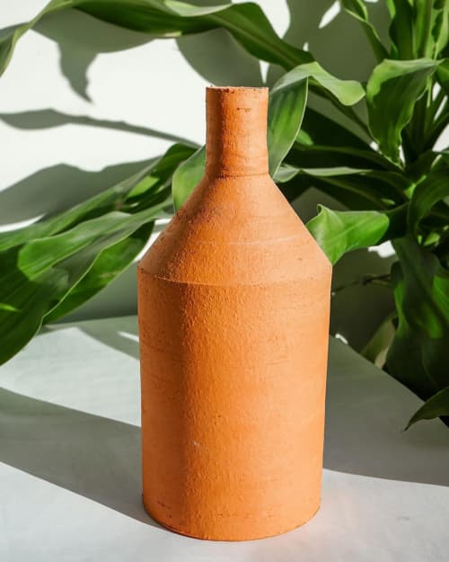 Earthenware Vase | Vases & Vessels by Queenie Xu. Item composed of stoneware