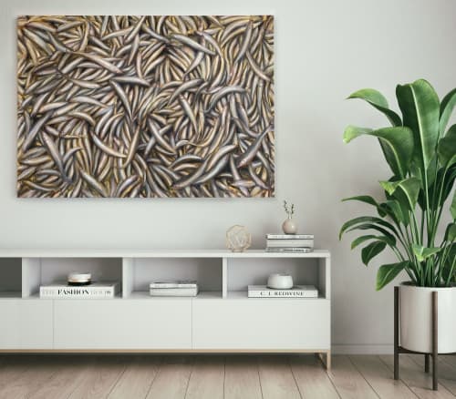 "Splay" ~ Painting | Oil And Acrylic Painting in Paintings by Michael Kerbow. Item composed of canvas in contemporary or eclectic & maximalism style
