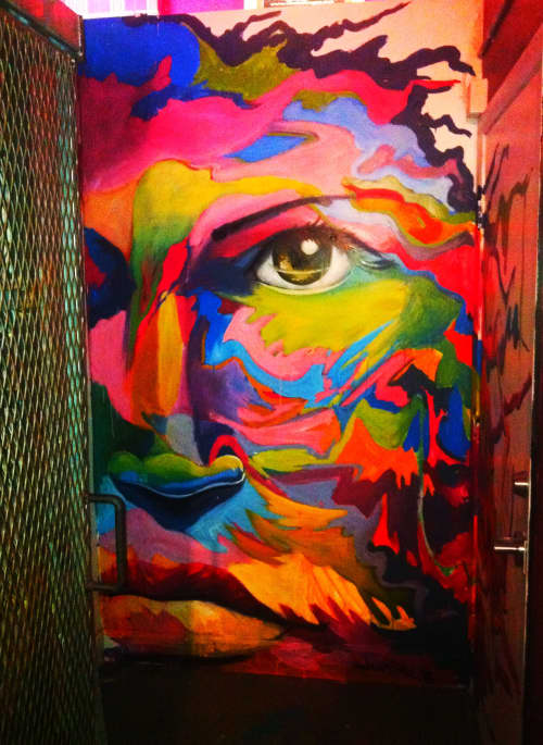Looking | Street Murals by Juan Diaz. Item composed of synthetic