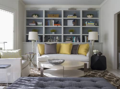 CT-85 Coffee Table with Shelf in Walnut Sand with Bronze Baked-on Epoxy Legs | Tables by Antoine Proulx Furniture, LLC. Item composed of oak wood & metal