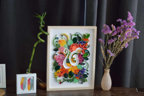 Ek Onkar Symbol | Wall Sculpture in Wall Hangings by Mira's Craft. Item composed of paper