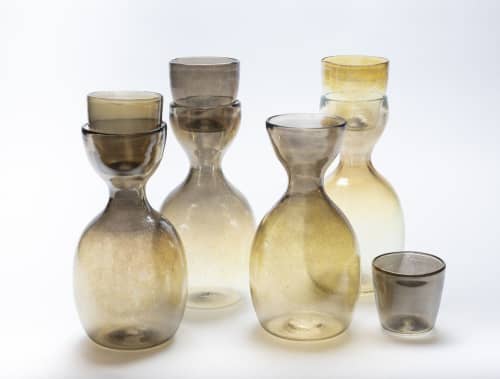 Söt Carafe + Cup Set | Vessels & Containers by Esque Studio. Item composed of glass