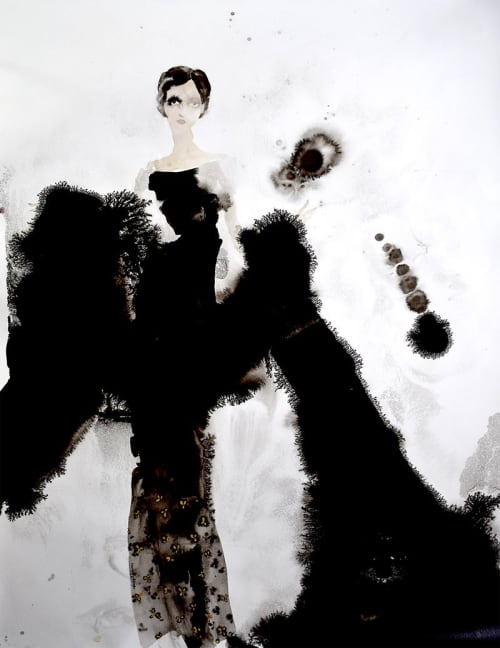 Seraphina | Drawings by Bridget Davies Art. Item composed of paper and synthetic