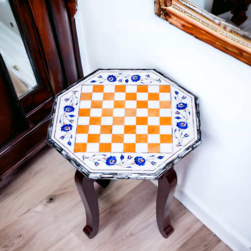 Luxury chess table, Marble chess table for home, chess table | Side Table in Tables by Innovative Home Decors. Item composed of marble