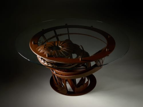 Meeting table | Conference Table in Tables by Mattila Studio. Item composed of steel & glass compatible with contemporary and eclectic & maximalism style