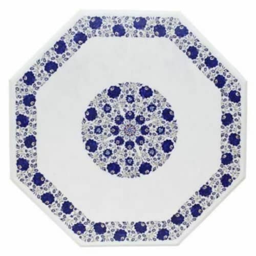 white marble table, coffee table, end table, tabletop | Tables by Innovative Home Decors. Item made of marble works with country & farmhouse & art deco style