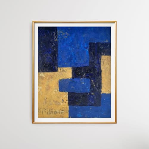 All We Have Is Now | Oil And Acrylic Painting in Paintings by Amanda Marko. Item made of wood & canvas