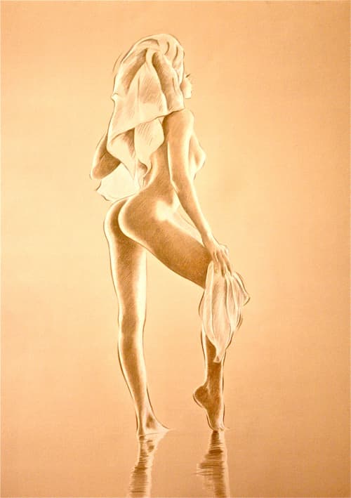 Bathtime | Prints by Eleanor Cardozo. Item made of paper