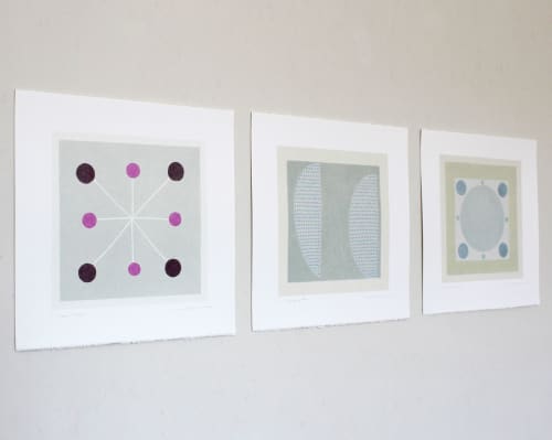Set of three handmade prints | Prints by Emma Lawrenson. Item made of paper