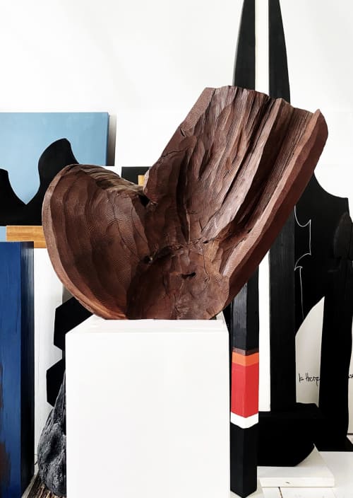 Untitled 117 | Sculptures by Neshka Krusche. Item composed of wool compatible with minimalism and mid century modern style