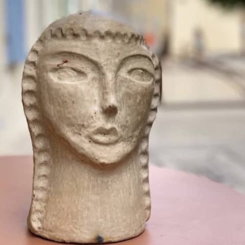Original Sculpture ELYSSA Natural | Sculptures by Jana Mistrik | Jana Mistrik in Saint-Rémy-de-Provence. Item composed of ceramic compatible with contemporary and country & farmhouse style