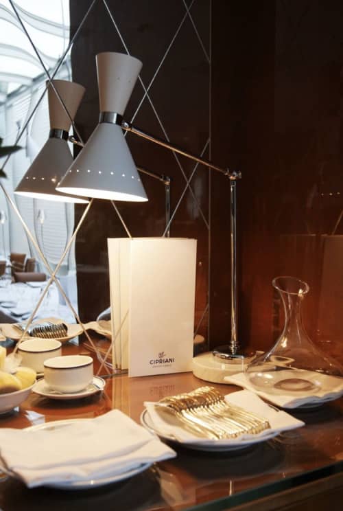 Diva M 235-2 | Table Lamp in Lamps by Estro Srl | Cipriani Monte Carlo in Monaco. Item made of brass with marble