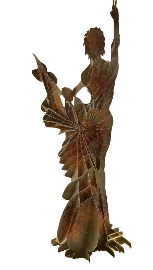 The Goddess Ashanti | Public Sculptures by Jackie Braitman. Item made of steel compatible with contemporary and modern style