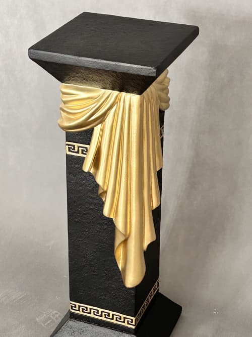 Column Greek Tunica Maeander Sign Hand made all | Furniture by ultimate European. Item in mid century modern or country & farmhouse style