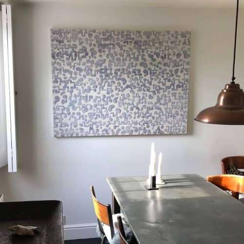 'Template Grey Metal' painting | Oil And Acrylic Painting in Paintings by Colin McCallum. Item made of canvas & synthetic