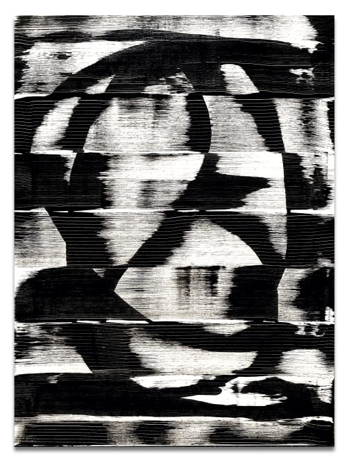 Optical | Oil And Acrylic Painting in Paintings by Cristina Dalla Valentina. Item made of canvas with synthetic