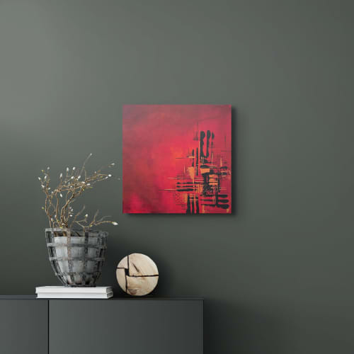 Poppy | Art & Wall Decor by SS Fine Art. Item composed of canvas compatible with minimalism and contemporary style