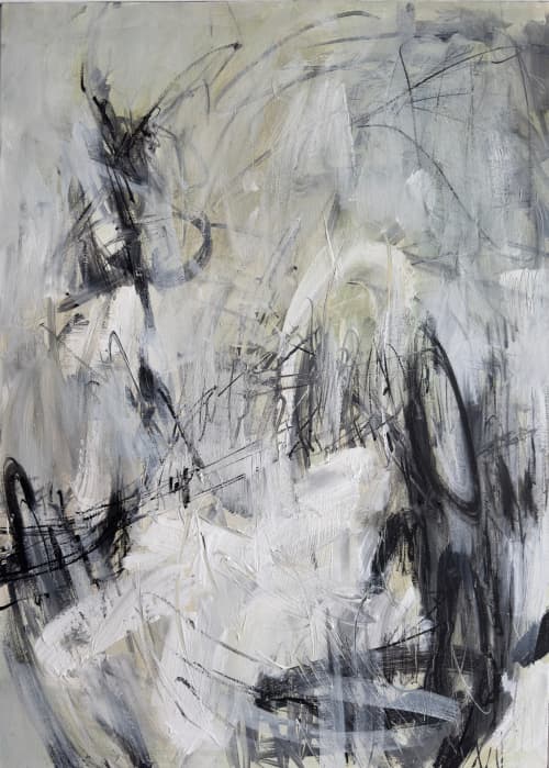Whispers of Motion | Oil And Acrylic Painting in Paintings by Anastasiia Krykun. Item composed of canvas compatible with contemporary style