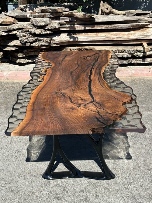 Epoxy Resin Table, Top Resin Wood Table, Dining Table | Tables by Tinella Wood. Item made of wood compatible with contemporary and country & farmhouse style