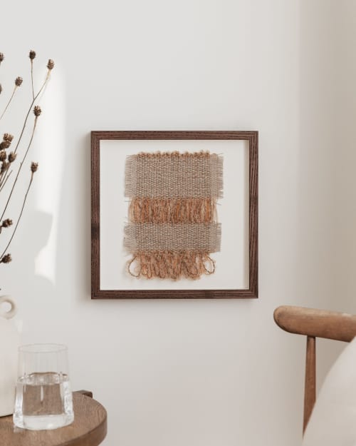 Balcony - Small I | Tapestry in Wall Hangings by Woven Form. Item made of linen works with boho & country & farmhouse style
