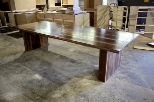 Blaisdell Dining Table | Tables by Wood and Stone Designs. Item composed of walnut