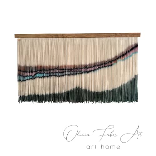 Wool Wall Art- ZORKE XXXVI | Macrame Wall Hanging in Wall Hangings by Olivia Fiber Art