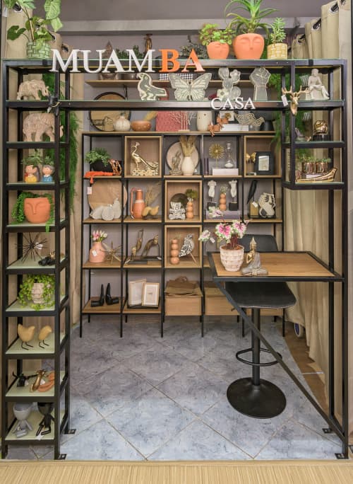 Muamba Casa - Stand Design | Storage Stand in Storage by Afetto - Stories in Architecture. Item composed of wood & metal