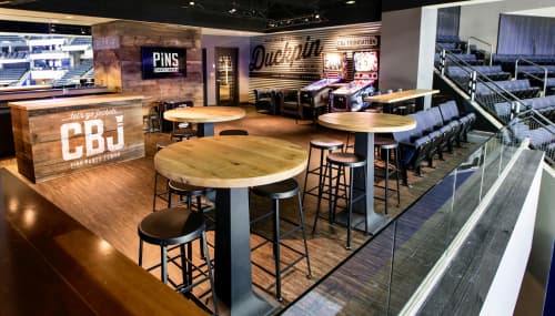 CW Pedestal Table | Tables by Crow Works | Nationwide Arena in Columbus