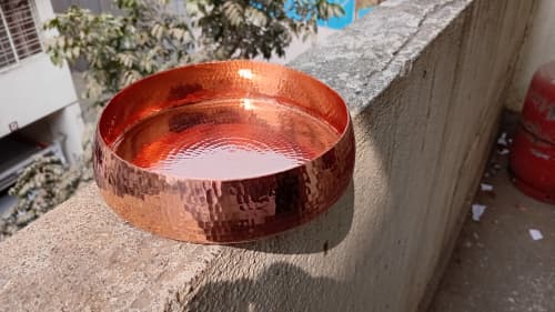 copper | Serving Bowl in Serveware by Arttake. Item made of copper works with contemporary & industrial style