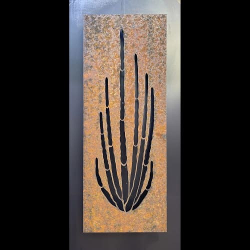Organ Pipe | Wall Sculpture in Wall Hangings by The Oxide Studio. Item made of steel compatible with mid century modern and contemporary style