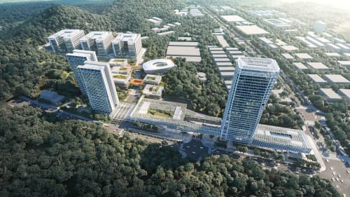 10 Design | Pengcheng Laboratory Park Phase 1 | Architecture by 10 DESIGN. Item made of paper