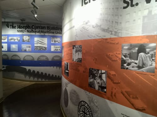 Northwell Project, History Wall | Interior Design by Art Solutions | Lenox Health Greenwich Village in New York