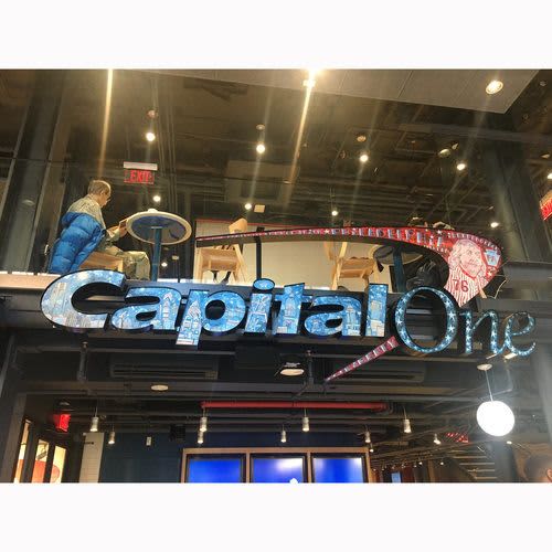 Capital One Logo Inserts | Art & Wall Decor by Paul Carpenter Art | Capital One Café in Philadelphia